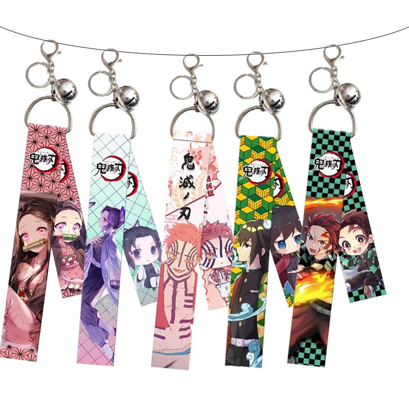 Keychains Fashion Demon Slayer Kimetsu No YAIBA Character Backpack Pendant With Double Side Ribbon Anime Keychain
Keychains Fashion Demon Slayer Kimetsu No YAIBA Character Backpack Pendant With Double Side Ribbon Anime Keychain