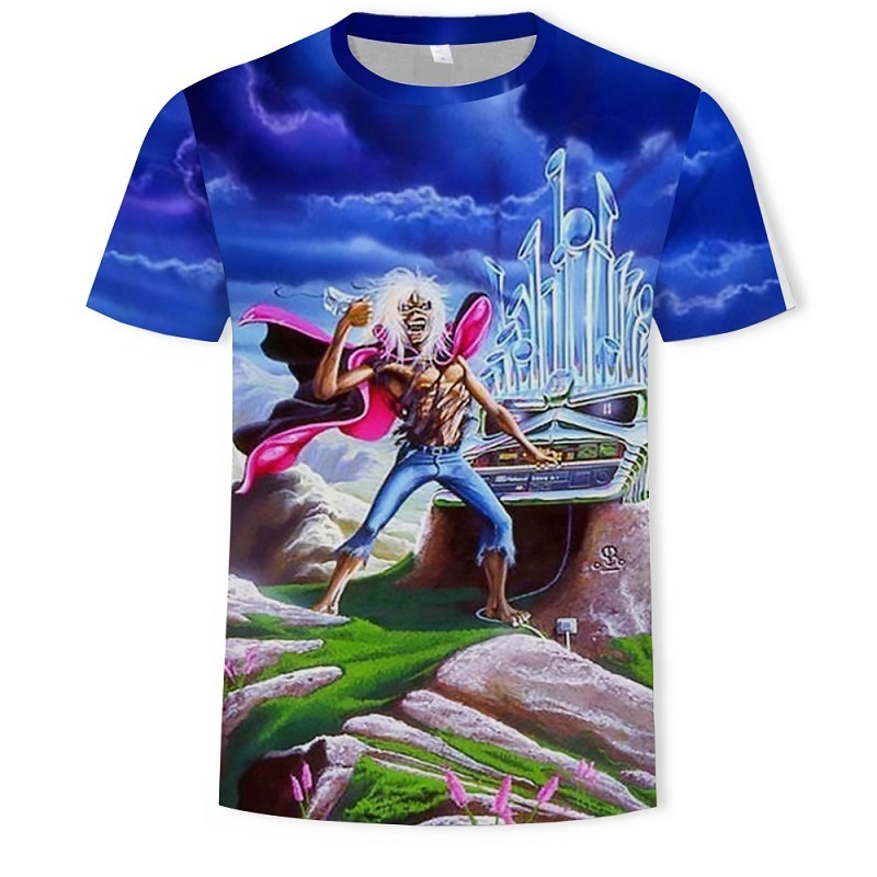 Skull T Fashion 3D Printing T-shirt Men and Women Heavy Metal Reaper Short Sleeve Harajuku Style Street Factory Customized Patte 220619