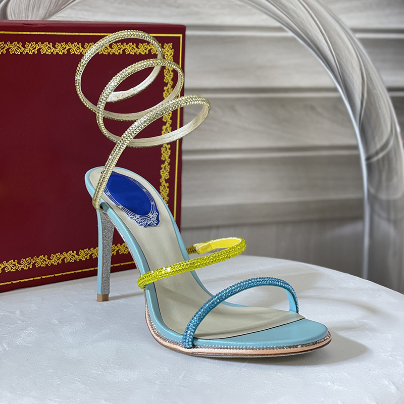 high heeled sandals for womens Rene caovilla luxury designer crystal rhinestone decorate ankle strap winding dress shoes Top quality 10cm stiletto heel sandal 35-43, 7#
high heeled sandals for womens Rene caovilla luxury designer crystal rhinestone decorate ankle strap winding dress shoes Top quality 10cm stiletto heel sandal 35-43, 7#