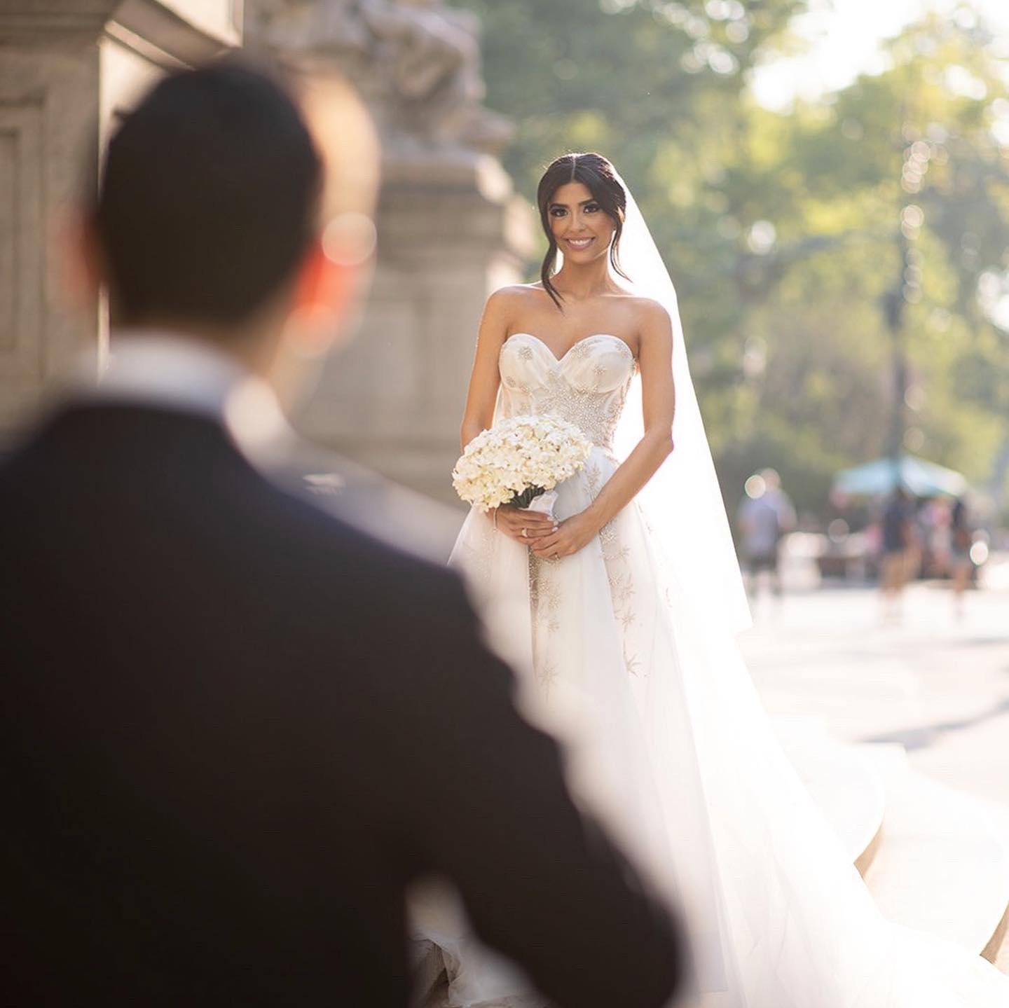 Beaded Wedding Dresses Sweetheart Neckline Bridal Gowns Appliqued Tulle Vestido De Novia