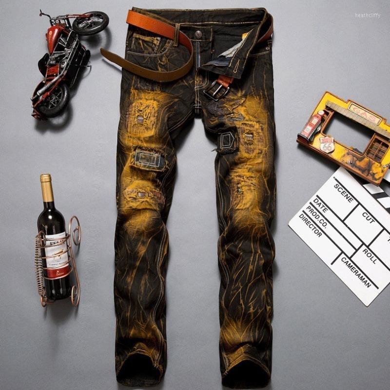 Men's Jeans #1338 Plus Size Mens Casual Vintage Skinny Men Patchwork Joggers Holes Fashions Hip Hop SlimMen's Heat22, Retro black
Men's Jeans #1338 Plus Size Mens Casual Vintage Skinny Men Patchwork Joggers Holes Fashions Hip Hop SlimMen's Heat22, Retro black