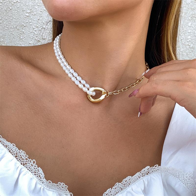 Chokers Vintage Unique Imitation Pearl Chain Necklace For Women Elegant Party Wedding Choker Fashion Jewelry Girls GiftChokers
Chokers Vintage Unique Imitation Pearl Chain Necklace For Women Elegant Party Wedding Choker Fashion Jewelry Girls GiftChokers