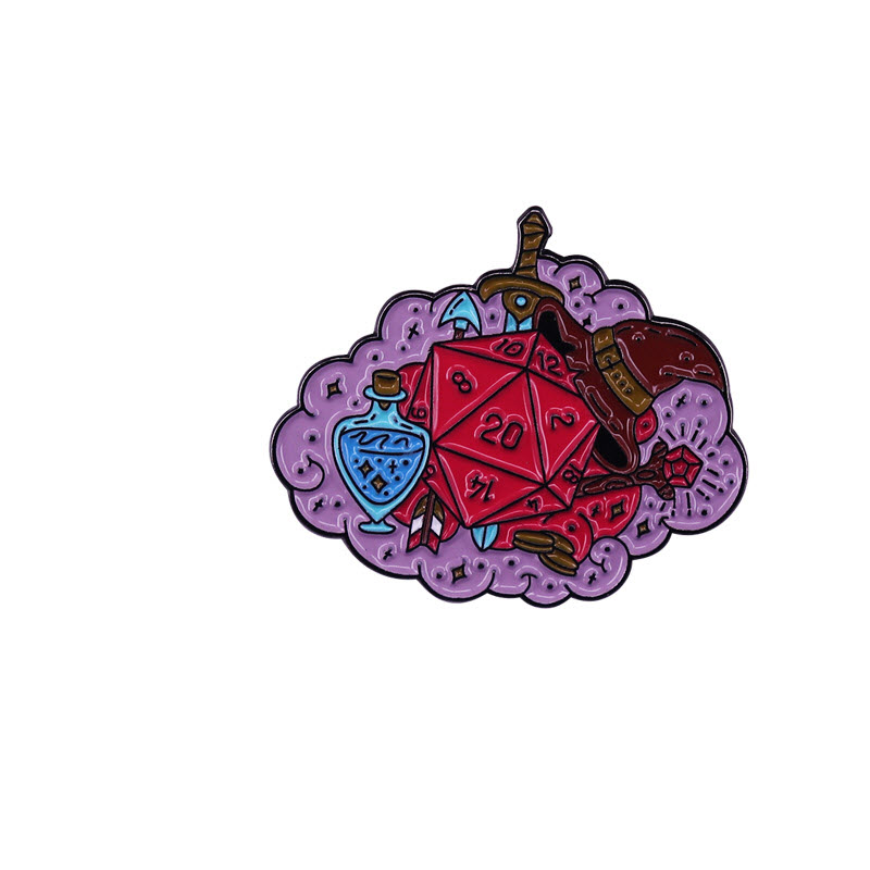 Dice Wizard Hat Sword arrow Magic potion Dungeon Masters enamel pin tabletop game lover brooch badge, As picture
Dice Wizard Hat Sword arrow Magic potion Dungeon Masters enamel pin tabletop game lover brooch badge, As picture