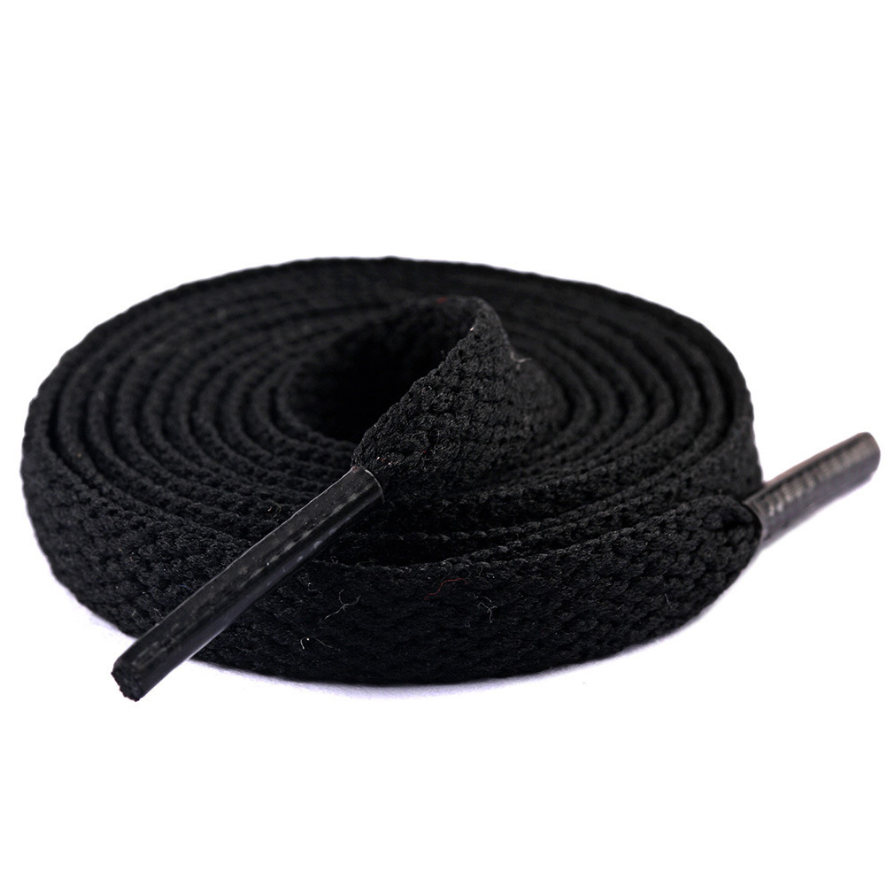 Shoelaces Accessories single Layer Flat Webbing Shoelaces Polyester Hollow for White Shoes Black Colorful Shoelace