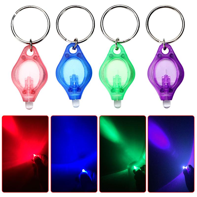 Mini UV LED Flashlight Keychain Portable Keyring Light Torch Key Chain Emergency Camping Lamp Backpack Light