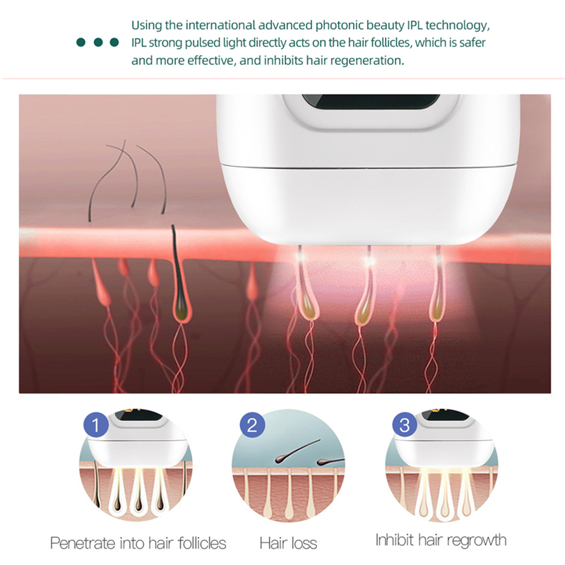 CkeyiN 990000 Flashes Laser Hair Epilator IPL Permanent Professional Painless Hair Remover Skin Rejuvenation Lady Shaver Machine 220323