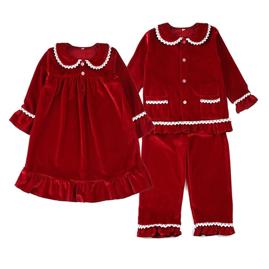 Boutique Fashion Velvet Fabric Toddler Sleep Suit Christmas Baby Pyjamas Set Lace Girls Sleepwear 210913243S, Red girls
Boutique Fashion Velvet Fabric Toddler Sleep Suit Christmas Baby Pyjamas Set Lace Girls Sleepwear 210913243S, Red girls
