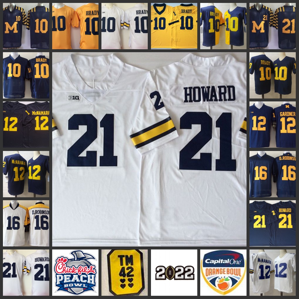 21 Desmond Howard Jersey 12 Cade McNamara 12 Devin Gardner 16 Denard Robinson 10 Tom Brady Jersey 2022 NCAA Michigan Wolverines Stitche College Football Wear Jerseys
21 Desmond Howard Jersey 12 Cade McNamara 12 Devin Gardner 16 Denard Robinson 10 Tom Brady Jersey 2022 NCAA Michigan Wolverines Stitche College Football Wear Jerseys