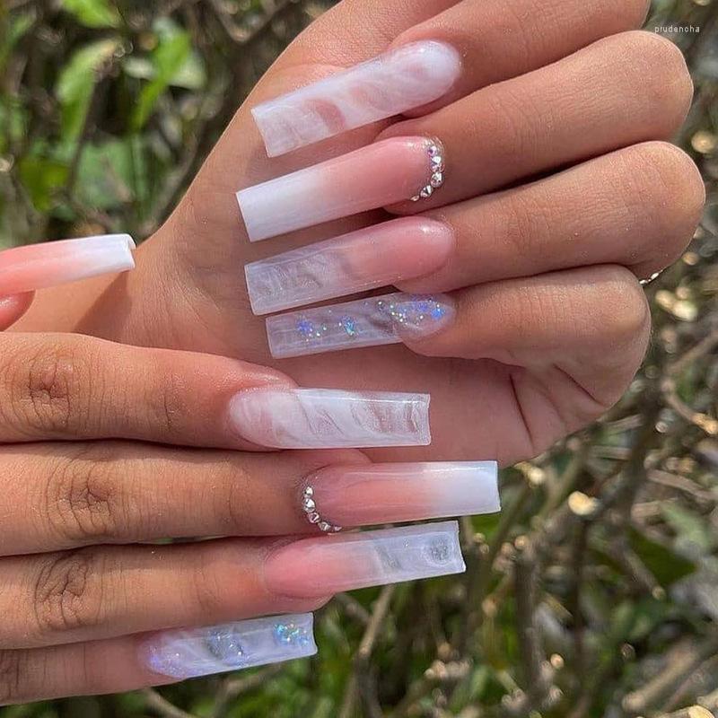 False Nails 24Pcs Coffin Full Cover Long Square Head Halos Stainings Fake Nail Patch Wearable Finished Piece With Glue Prud22, 355604.01
False Nails 24Pcs Coffin Full Cover Long Square Head Halos Stainings Fake Nail Patch Wearable Finished Piece With Glue Prud22, 355604.01