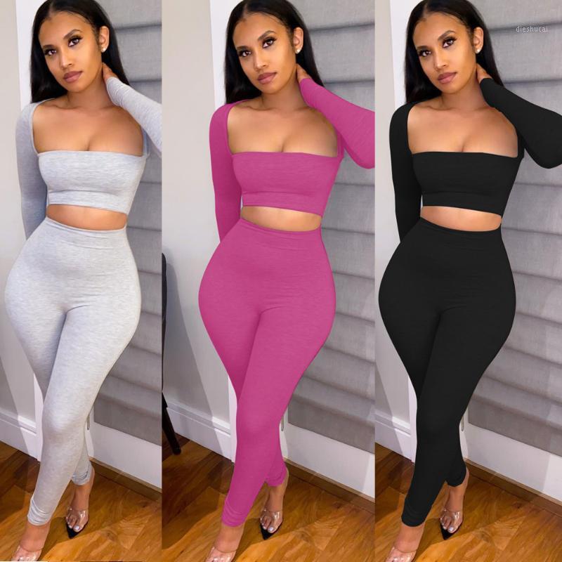 Women' Two Piece Pants Square Collar Elasticity Tracksuit Women Sexy Long Sleeve Crop Top Leggings Skinny Club Party Set Streetwear Cloth, Black
Women' Two Piece Pants Square Collar Elasticity Tracksuit Women Sexy Long Sleeve Crop Top Leggings Skinny Club Party Set Streetwear Cloth, Black