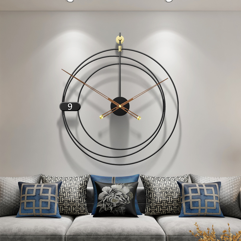 Wall Clocks Home Decoration Large Vintage European Creative Iron Art Living Room Dining Room Restaurant Hall Hotel Hanging Watch