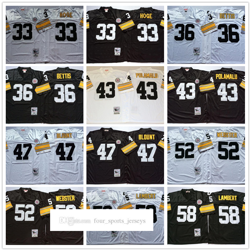 NCAA 75th Vintage Football 36 Jerome Bettis Jerseys Stitched 43 Troy Polamalu 58 Jack Lambert 33 Merril Hoge 47 Mel Blount 52 Mike Webster Jersey Mitchell & Ness Black, Same as picture
NCAA 75th Vintage Football 36 Jerome Bettis Jerseys Stitched 43 Troy Polamalu 58 Jack Lambert 33 Merril Hoge 47 Mel Blount 52 Mike Webster Jersey Mitchell & Ness Black, Same as picture