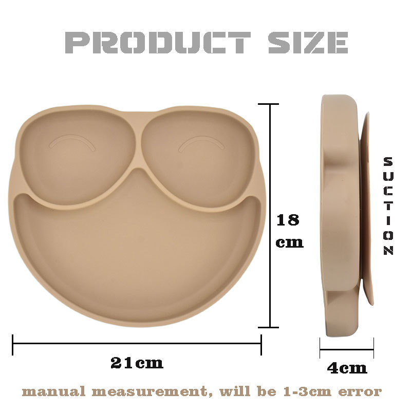 4PcsSet Baby Silicone Plate Spoon Set Baby Feeding Silicone Bowl Baby Dishes BPA Free Silicone Portable Tableware for Children 220715