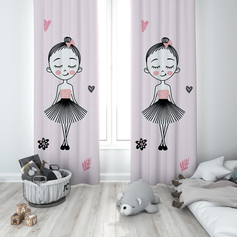 Curtain & Drapes Cute Ballerina Baby Girl Kids Room With Flowers And Butterflies Special Design Canopy Hook Button Blackout Jealous, 65x135 cm ( 1 pcs)
Curtain & Drapes Cute Ballerina Baby Girl Kids Room With Flowers And Butterflies Special Design Canopy Hook Button Blackout Jealous, 65x135 cm ( 1 pcs)