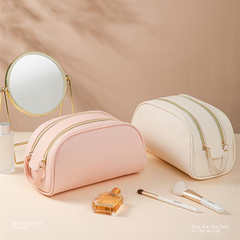 Cosmetic Bags & Cases Double-zipper Handbags Portable Candy Color Makeup Case Women's Travel Huge Capacity Washing Storage 2022Cosmetic, Cherry pink
Cosmetic Bags & Cases Double-zipper Handbags Portable Candy Color Makeup Case Women's Travel Huge Capacity Washing Storage 2022Cosmetic, Cherry pink