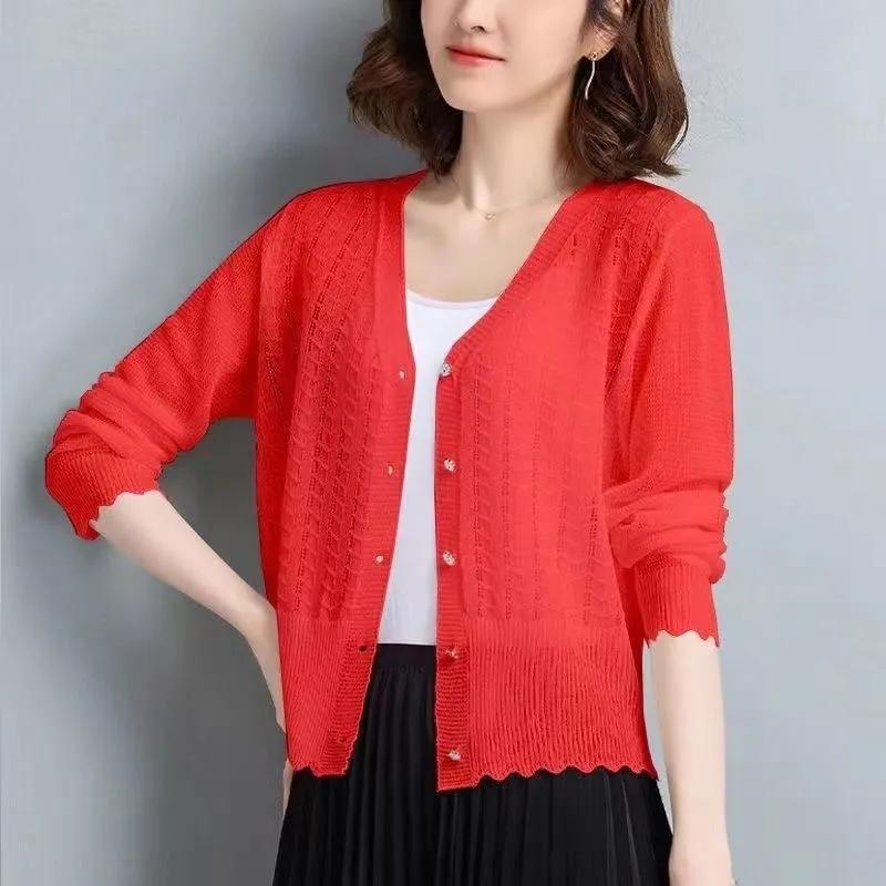 Women's Knits & Tees Women Short Cardigans Spring Summer Cashmere Blend Sweater V-Neck Cardigan Long Sleeve Jacket Coat Female Knitted Sweat, Green
Women's Knits & Tees Women Short Cardigans Spring Summer Cashmere Blend Sweater V-Neck Cardigan Long Sleeve Jacket Coat Female Knitted Sweat, Green