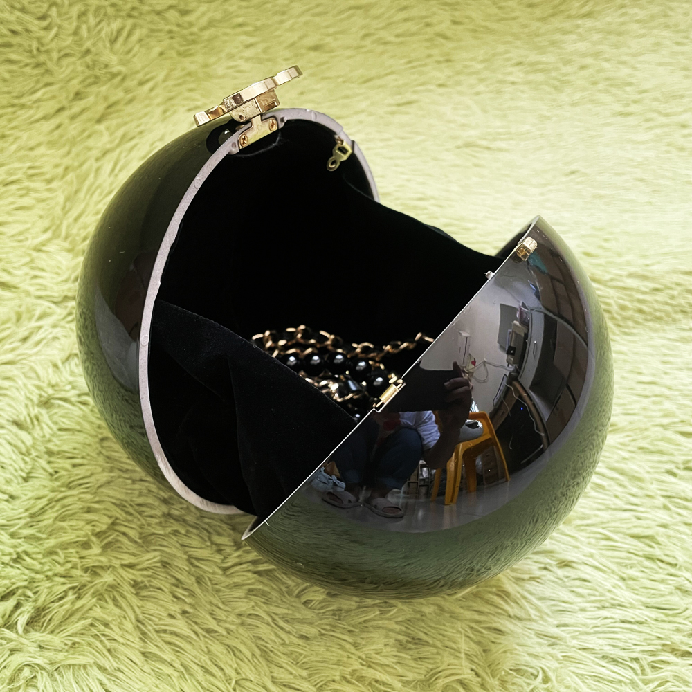 Classic Women Pearl Ball Box Clutch Wallets elegant Lady Evening bags Mobile Phone bag Large Capacity Shoulder Chest Pack Tote Chains Storage box