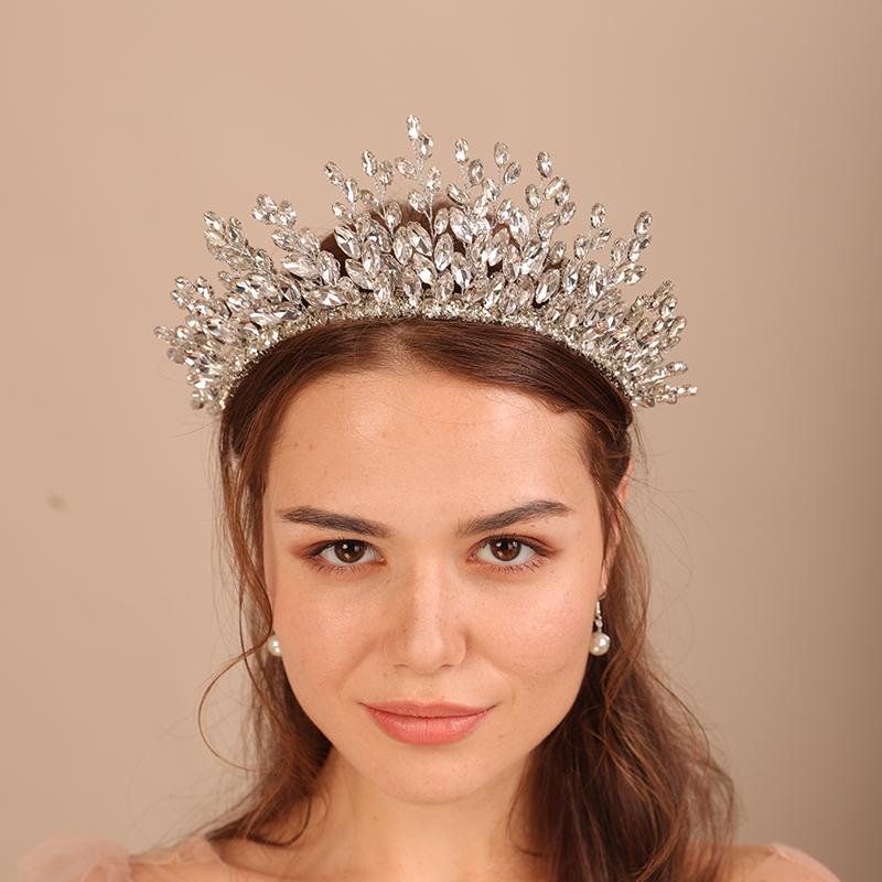 Headpieces Luxury Rhonestone Bridal Crown For Women Headpiece Handmade Wedding Hair Jewelry Accessories Fashion Party Prom Tiaras Ornaments
Headpieces Luxury Rhonestone Bridal Crown For Women Headpiece Handmade Wedding Hair Jewelry Accessories Fashion Party Prom Tiaras Ornaments