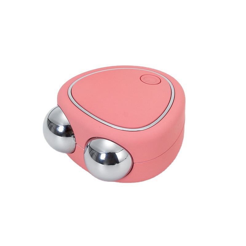 Facial Micro-current Massager Portable Face Lifting Double Roller Skin Massager Masajeador De Microcorriente Rodillo Doble De Estiramiento Facial Port