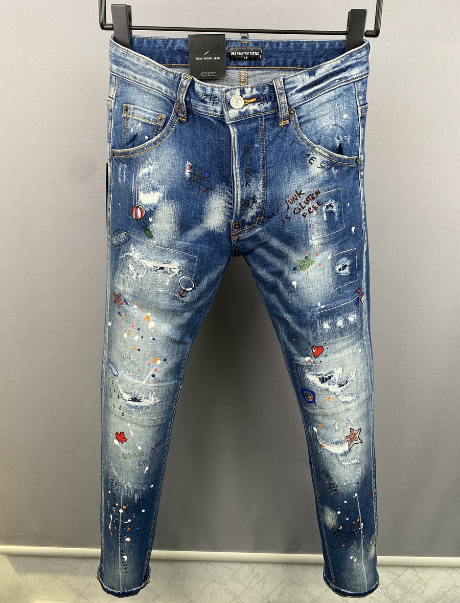 DSQ PHANTOM TURTLE Classic Fashion Men's Jeans Hip Hop Rock Moto Men Casual Design Ripped Jeans Distressed Skinny Denim Biker DSQ Jeans 6948, As picture
DSQ PHANTOM TURTLE Classic Fashion Men's Jeans Hip Hop Rock Moto Men Casual Design Ripped Jeans Distressed Skinny Denim Biker DSQ Jeans 6948, As picture