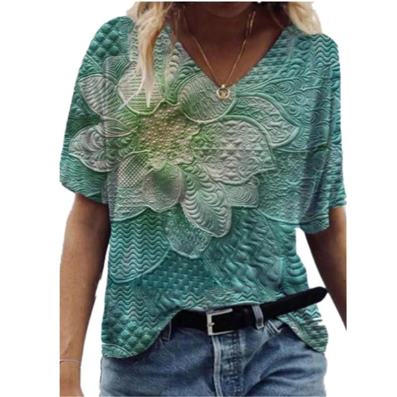 Women' T-Shirt Summer Women T Shirt Fashion 3D Floral Print Tide Size - Loose Tops Tee Ladies Casual O-Neck Short Sleeve ShirtWomen, Ycx1114-01
Women' T-Shirt Summer Women T Shirt Fashion 3D Floral Print Tide Size - Loose Tops Tee Ladies Casual O-Neck Short Sleeve ShirtWomen, Ycx1114-01