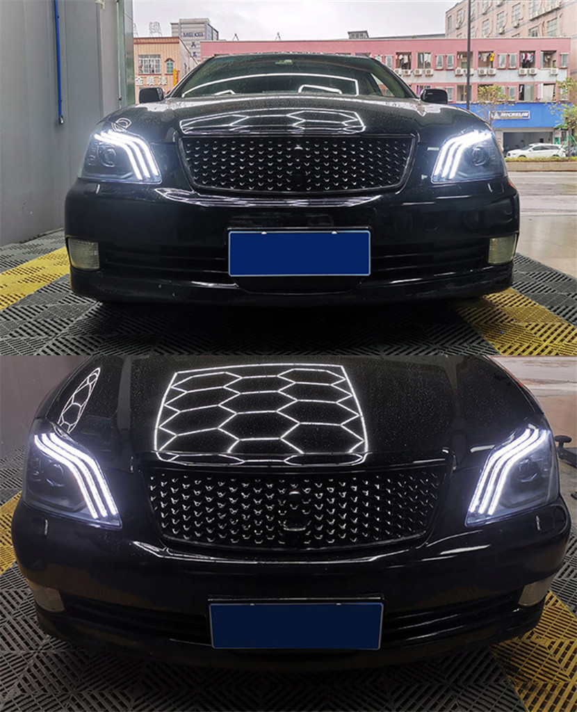 Car Headlights For Toyota CROWN LED Headlight 2005-2009 LED Turn Signal High Beam Daytime Running Lights