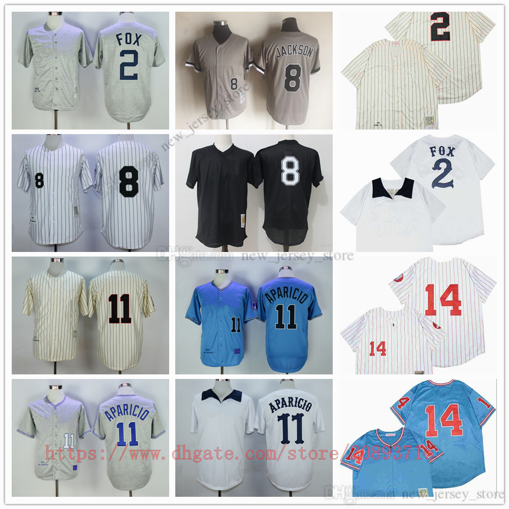 Movie College MitchellNess Baseball Wears Jerseys Stitched 2 NellieFox 8 BlackPullover 11 LuisAparicio #14 All Stitched Away Breathable Sport Sale High Quality, As picture (with team logo)
Movie College MitchellNess Baseball Wears Jerseys Stitched 2 NellieFox 8 BlackPullover 11 LuisAparicio #14 All Stitched Away Breathable Sport Sale High Quality, As picture (with team logo)