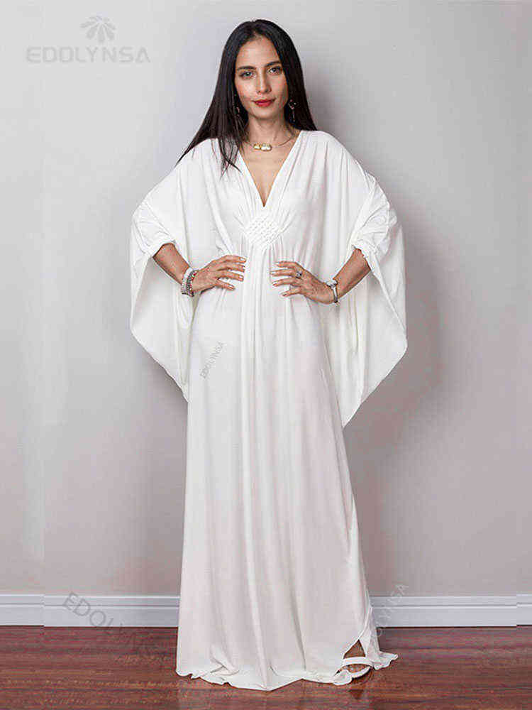 2022 Solid V-neck Batwing Sleeve Plus Size Loose Maxi Dress For Women Summer Beach Wear Kaftan Long Bathing Suit Cover Up Q1306 AA220325, Q1306-14
2022 Solid V-neck Batwing Sleeve Plus Size Loose Maxi Dress For Women Summer Beach Wear Kaftan Long Bathing Suit Cover Up Q1306 AA220325, Q1306-14