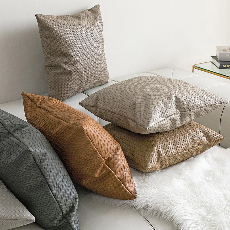 Pillow Case Solid Color Leather Weave Pillowcase Home Soft Furnishing Living Room Sofa Cushion Cover Decor
Pillow Case Solid Color Leather Weave Pillowcase Home Soft Furnishing Living Room Sofa Cushion Cover Decor