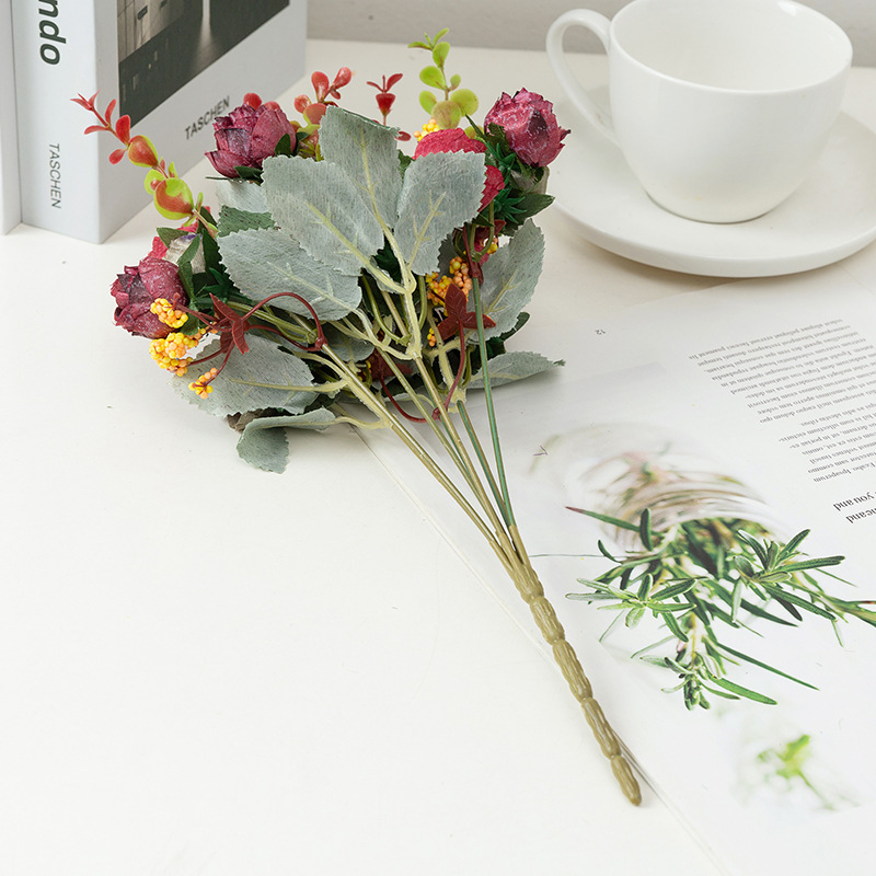 European Style 23 head Rose Silk Rose Flower Home Room Party Decoration Good Quality cheap price hot sell fast shipping