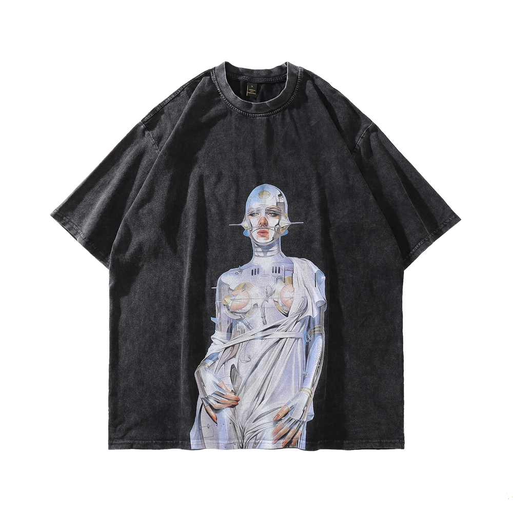 Vintage T Shirt Men Hip Hop Graphics Print T-Shirt 2022 Summer Cotton Washed Tee Tops, Black
Vintage T Shirt Men Hip Hop Graphics Print T-Shirt 2022 Summer Cotton Washed Tee Tops, Black
