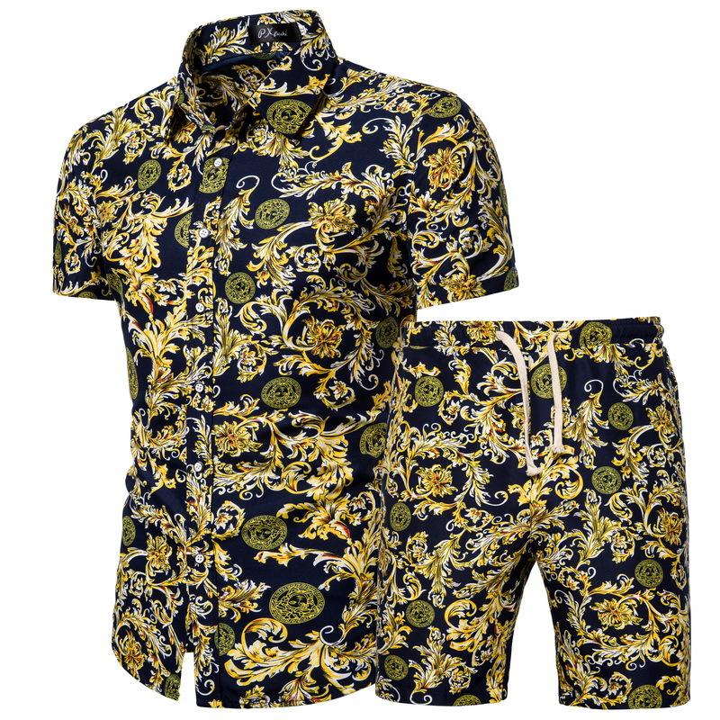 Men's Tracksuits 2022 Summer Men's Clothing Short-sleeved Printed Shirts Shorts 2 Piece Fashion Male Casual Beach Wear ClothesMen's, Dc06
Men's Tracksuits 2022 Summer Men's Clothing Short-sleeved Printed Shirts Shorts 2 Piece Fashion Male Casual Beach Wear ClothesMen's, Dc06