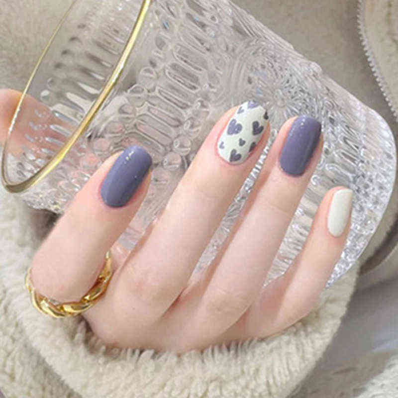 False Nails 24pcs Multi Type Wear Short Paragraph Fashion Manicure Patch Save Time Wearable Nail Sal99 0616