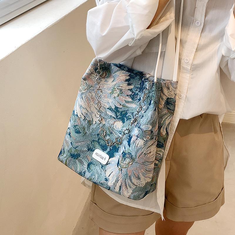 Evening Bags Fashion Bag Female Oil Painting Large-capacity One-shoulder Underarm All-match Handbag Handbags For Women 2022Evening, Black
Evening Bags Fashion Bag Female Oil Painting Large-capacity One-shoulder Underarm All-match Handbag Handbags For Women 2022Evening, Black