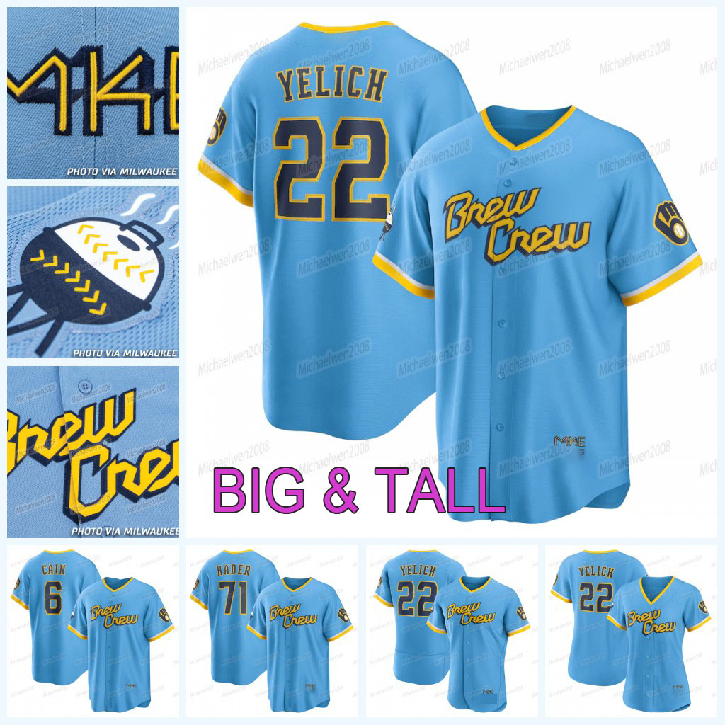Big Tall Christian Yelich 2022 City Connect Jersey Brewers Tyrone Taylor Lorenzo Cain Josh Hader Brent Suter Willy Adames Kolten Wong Rowdy Tellez, Men flex base
Big Tall Christian Yelich 2022 City Connect Jersey Brewers Tyrone Taylor Lorenzo Cain Josh Hader Brent Suter Willy Adames Kolten Wong Rowdy Tellez, Men flex base
