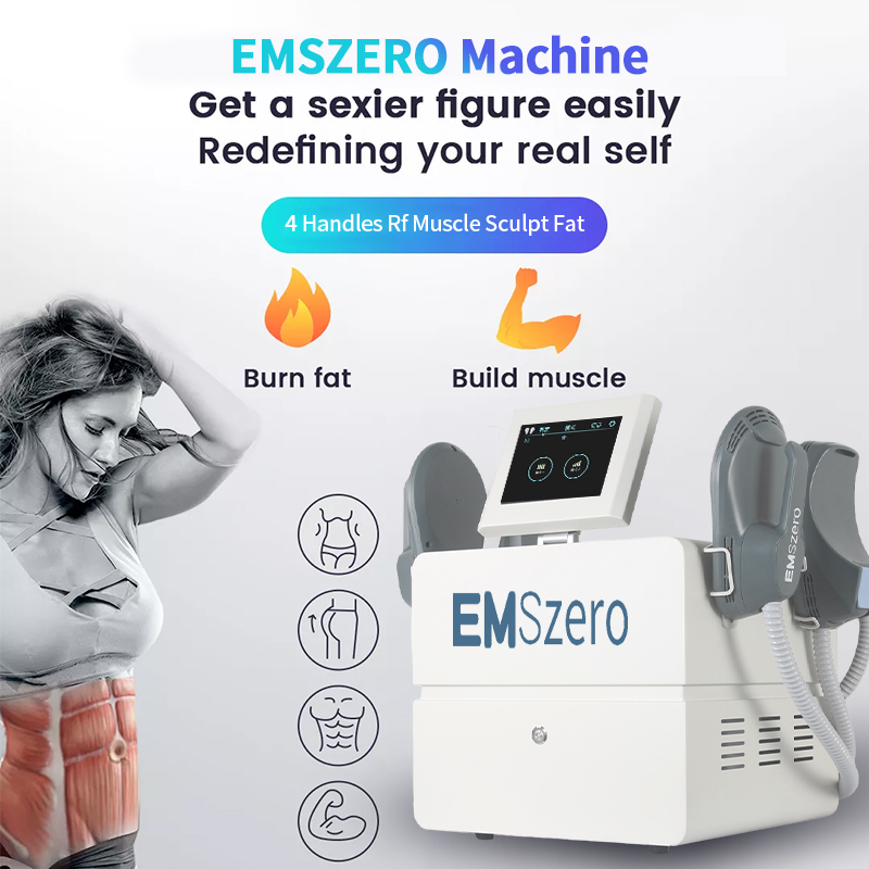 Ems Muscle Building Body Slimming Shaping Machine Burn Fat Teslaslim Emshaping HIEMS8 RF Ems Emslimming