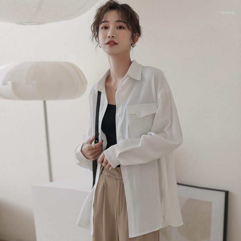 Women' Blouses & Shirts White Chiffon Shirt Office Lady Design Soft Thin Summer Women Blouse With Single Pocket, Black
Women' Blouses & Shirts White Chiffon Shirt Office Lady Design Soft Thin Summer Women Blouse With Single Pocket, Black