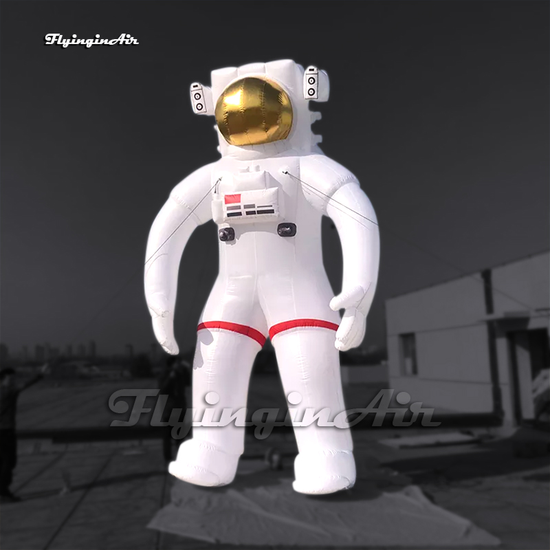 Large Inflatable Astronaut Space Traveler Balloon 6m White Air Blow Up Spaceman Model For Concert Stage Decoration