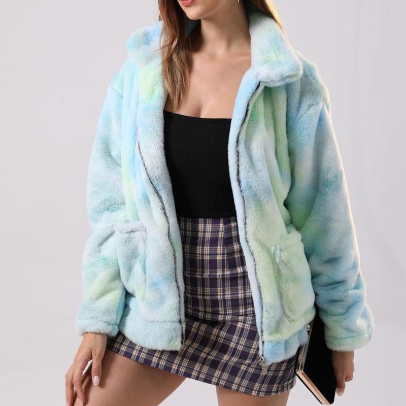 Women's Wool & Blends Casual Plush Coat Women Lapel Warm Tie-dye Design For Daily Wear Winter Jacket Clothing 2022, Blue
Women's Wool & Blends Casual Plush Coat Women Lapel Warm Tie-dye Design For Daily Wear Winter Jacket Clothing 2022, Blue