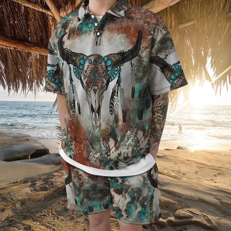 Men's Tracksuits Men's Casual Shorts Set Shirt Short Sleeve T-shirt Beach Cropped Pants Two Piece 3d Digital Print Ethnic PatternMen's T, Ttb13-31
Men's Tracksuits Men's Casual Shorts Set Shirt Short Sleeve T-shirt Beach Cropped Pants Two Piece 3d Digital Print Ethnic PatternMen's T, Ttb13-31