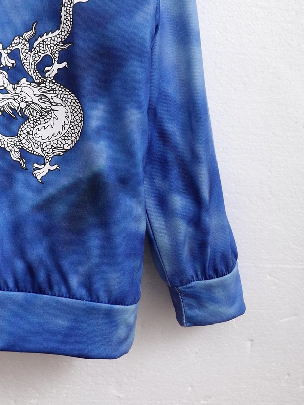 Baby Chinese Dragon Print Tie Dye Hoodie SHE