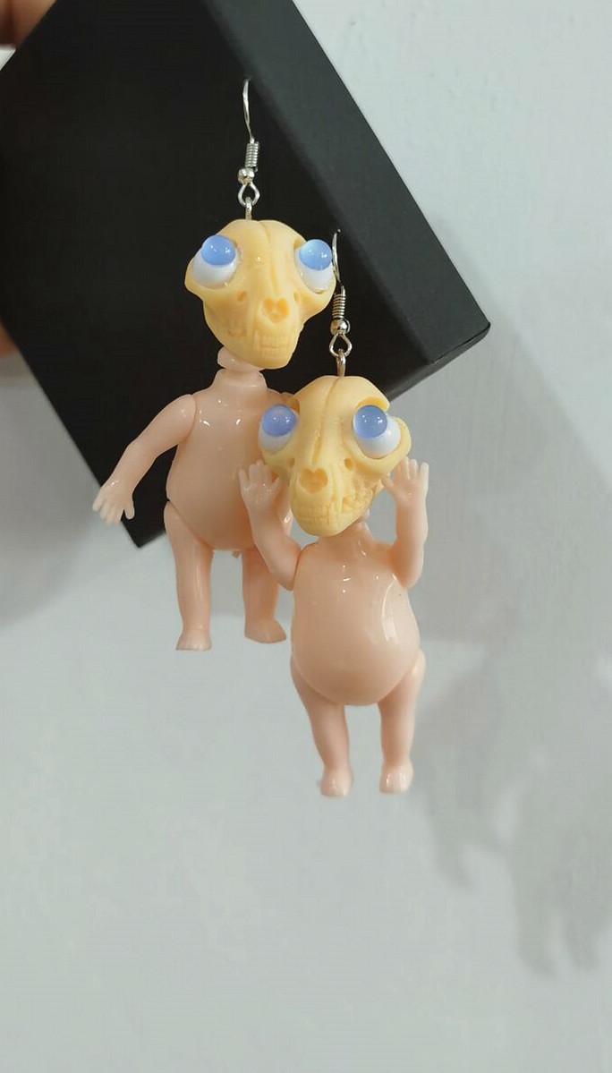 Dangle & Chandelier Funny Blur Eye-Cat Skull Doll Earrings Gothic Witchy Pagan Wiccan Gift Style Faux Taxidermy Cat EarringsDangle
Dangle & Chandelier Funny Blur Eye-Cat Skull Doll Earrings Gothic Witchy Pagan Wiccan Gift Style Faux Taxidermy Cat EarringsDangle