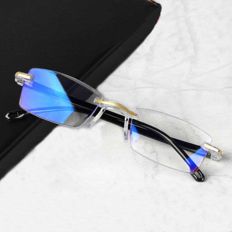 Sunglasses Anti Blue Light Blocking Rimless Reading Glasses Women Men Square Ultralight Presbyopic Magnification Eyewear
Sunglasses Anti Blue Light Blocking Rimless Reading Glasses Women Men Square Ultralight Presbyopic Magnification Eyewear
