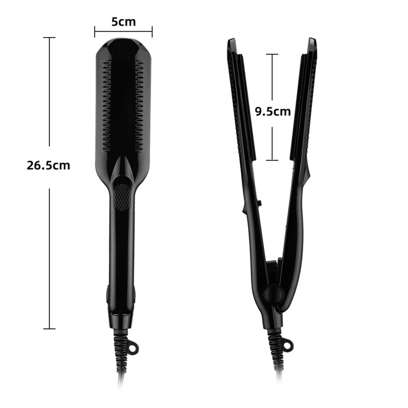 Professional ceramic corrugated iron for wave corrugation flat irons curling cone adjust temperature Wide hair Wave Plate 220623