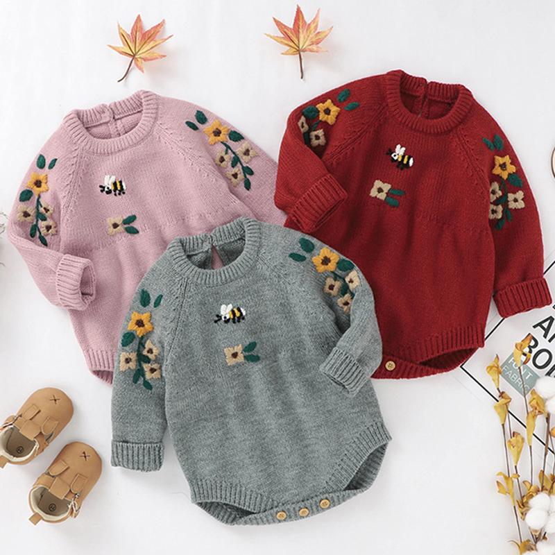 Jumpsuits Autumn Winter Infant Kids Baby Clothes Rompers Girl Long Sleeve Embroider Knit Jumpsuit Born RompersJumpsuits, 82w323 red
Jumpsuits Autumn Winter Infant Kids Baby Clothes Rompers Girl Long Sleeve Embroider Knit Jumpsuit Born RompersJumpsuits, 82w323 red