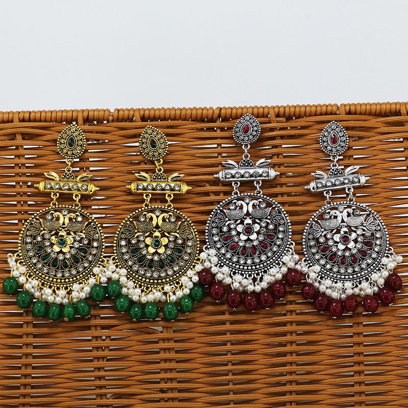 Dangle & Chandelier Afghan Jewelry Red Green Acrylic Beads Statement Earrings For Women Boho Ethnic Big Flower Peacock Drop Earring
Dangle & Chandelier Afghan Jewelry Red Green Acrylic Beads Statement Earrings For Women Boho Ethnic Big Flower Peacock Drop Earring