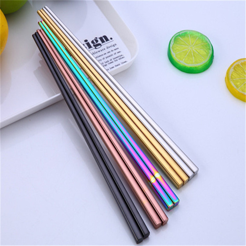 Gold Stainless Steel Chopstick Personalize Chopstick Wed