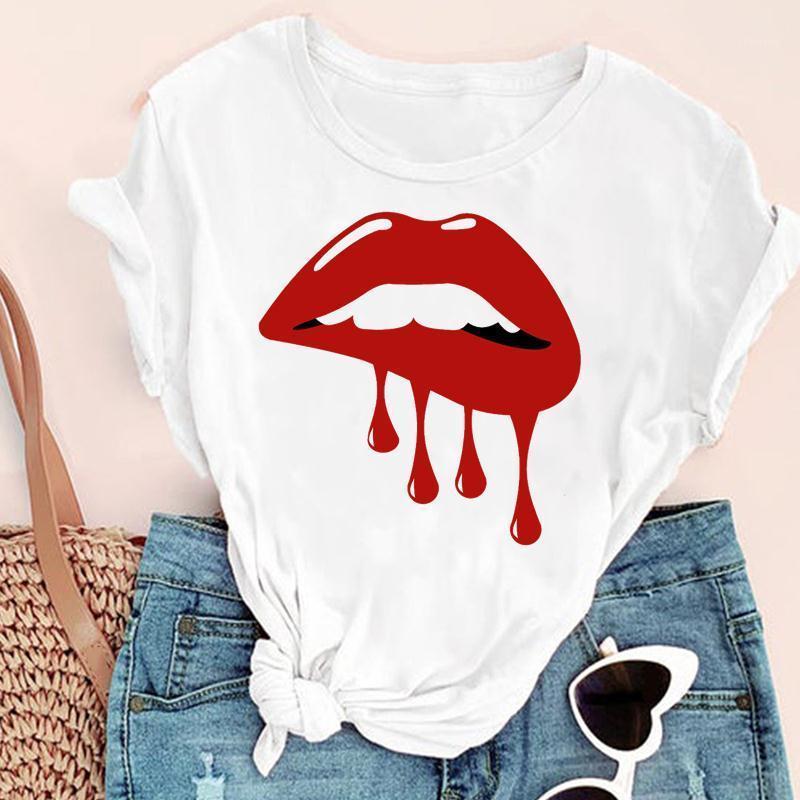 Women' T-Shirt Women Cartoon Funny Sexy Lip Casual Camisetas Fashion Print Graphic Summer Short Sleeve Female Clothes Tops Tees Tshirt, Bvr24984
Women' T-Shirt Women Cartoon Funny Sexy Lip Casual Camisetas Fashion Print Graphic Summer Short Sleeve Female Clothes Tops Tees Tshirt, Bvr24984