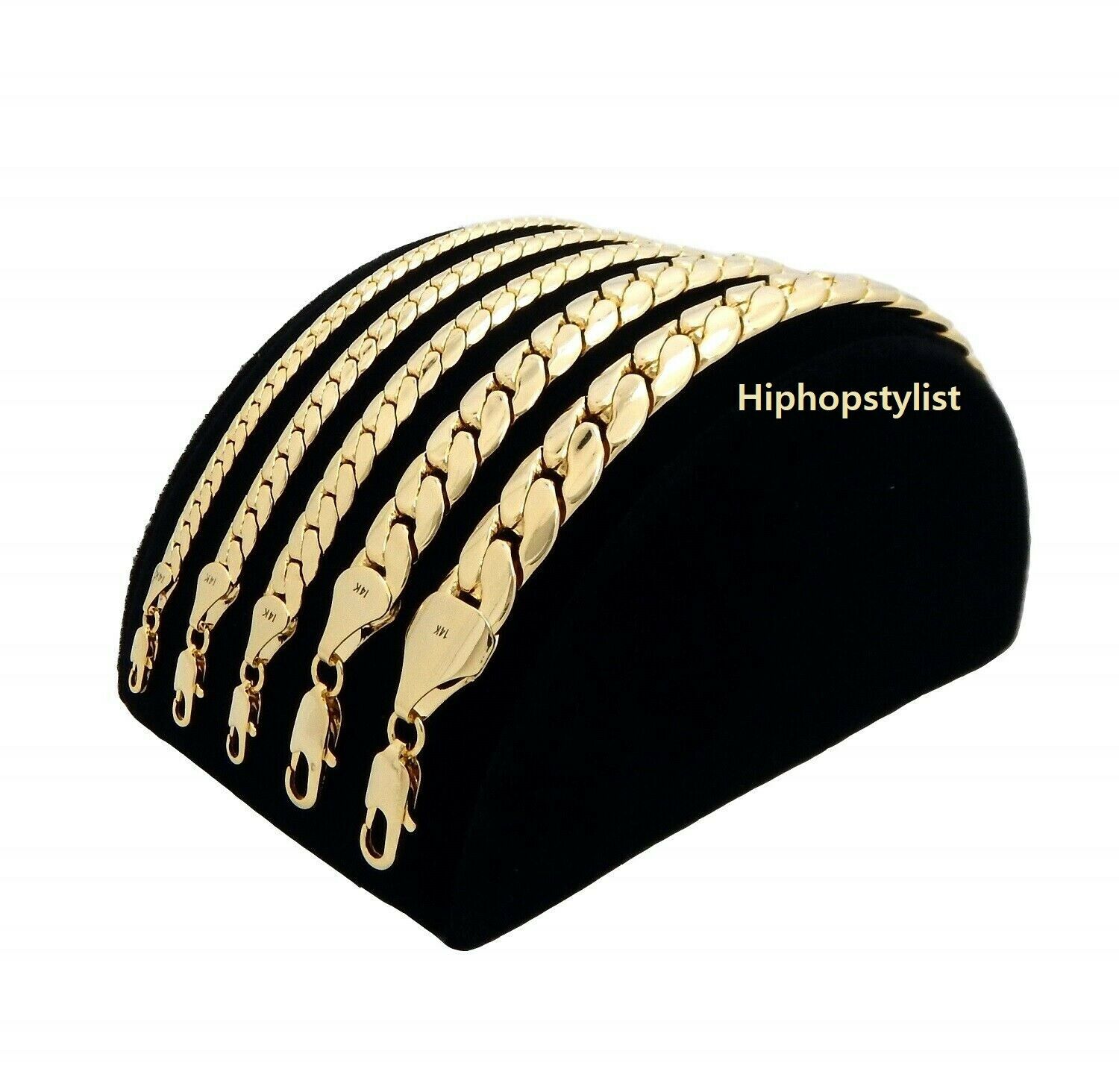 Mens Miami Cuban link Chain Necklace 14K Gold GP 24inch 10mm