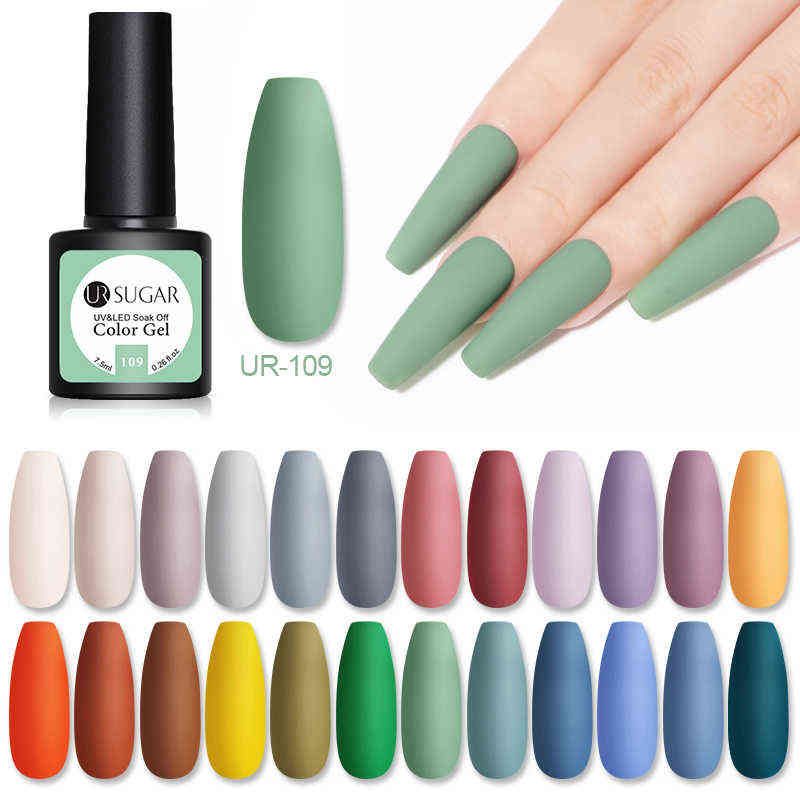 NXY Nail Gel 7 5ml Polish Matte Blue Color Varnishes Winter Glitter Sequins Soak Off Semi Permanant Uv Led Art Hybrid 0328